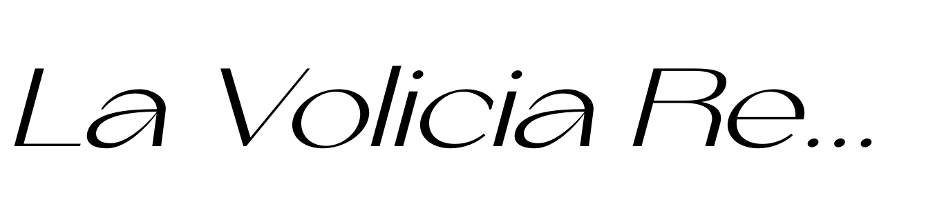 La Volicia Regular Italic